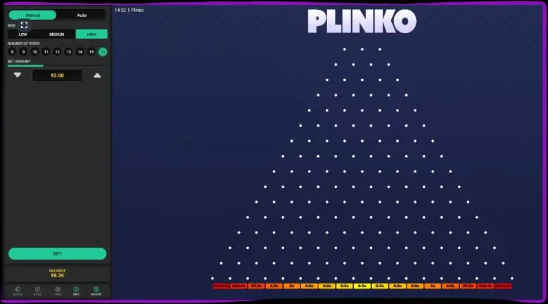 Variaties van Plinko-spellen.